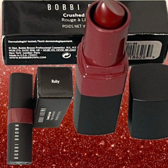 Bobbi Brown Crushed Color Swipe & Go Vitamin Enriched Long Wear Lipstick-Ruby - Picture 1 of 5